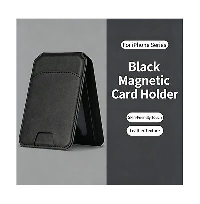 Artudatech MagSafe Magnetic Leather Card Holder for Apple Series 12-17 Models