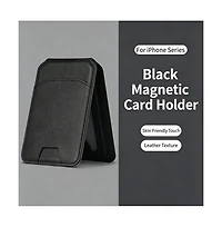 Artudatech MagSafe Magnetic Leather Card Holder for Apple Series 12-17 Models