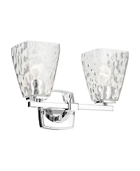Kichler Marant Chrome Bath 2Lt with Clear Water Glass