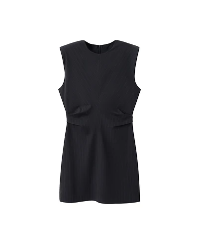 Mango Women's Pinstripe Mini Shift Dress