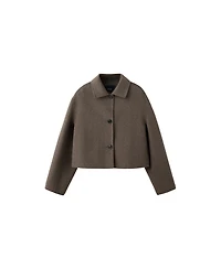 Mango Women's Wool-Blend Cropped Jacket