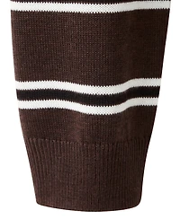Mango Women's Striped Polo-Neck Sweater