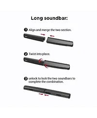 Cowin Bluetooth Sound Bar for Smart Tv 90W 2 in 1