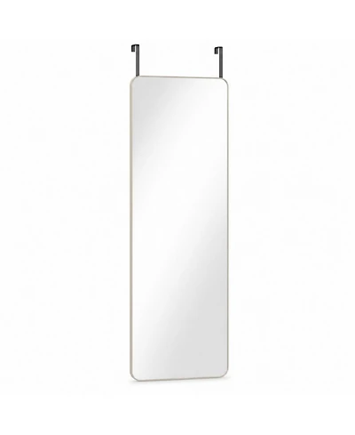 Phying 47x 16 Inch Round Full-Length Mirror Over the Door Hanging Mirror Wall Mounted Full Body Mirror Modern Vanity Mirror for Living Room Home Decor