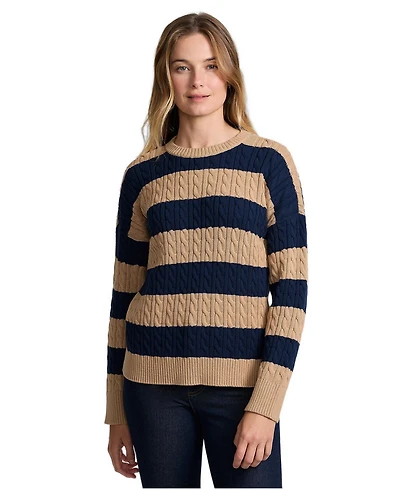 Lands' End Women's Drifter Classic Cable Sweater