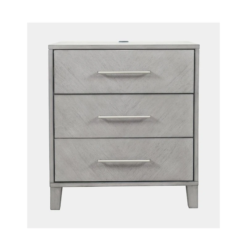 Jofran Eloquence Contemporary Modern 28" Usb Charging Nightstand