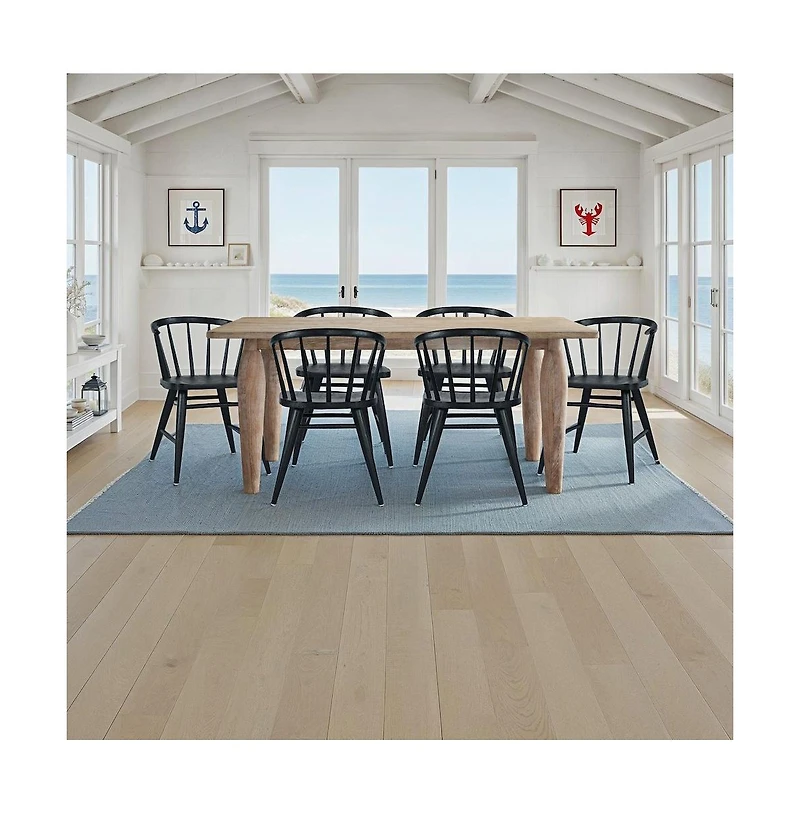 Jofran Fitz Traditional Solid Wood Curved Back Spindle Dining Chair (Set of 2