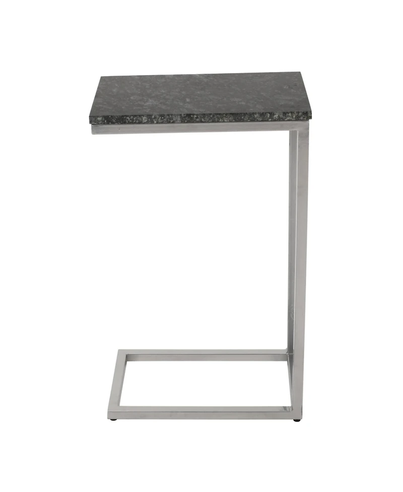 Jofran Aurora Solid Marble Modern Luxury Glam Accent C-Table (Set of 2