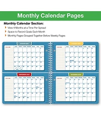 Danrong Middle High School Student Planner Weekly Monthly Academic Matrix With Ruler Bookmark Stickers Study Resource Pages