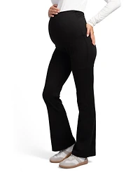 Hello Miz Maternity High-Rise Over-the-Belly Flare Pants