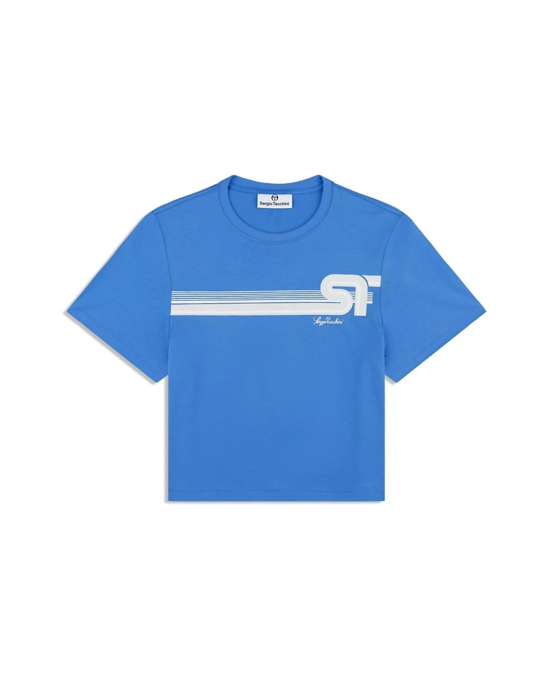 Sergio Tacchini Women's Corsa Cropped Crewneck T-Shirt