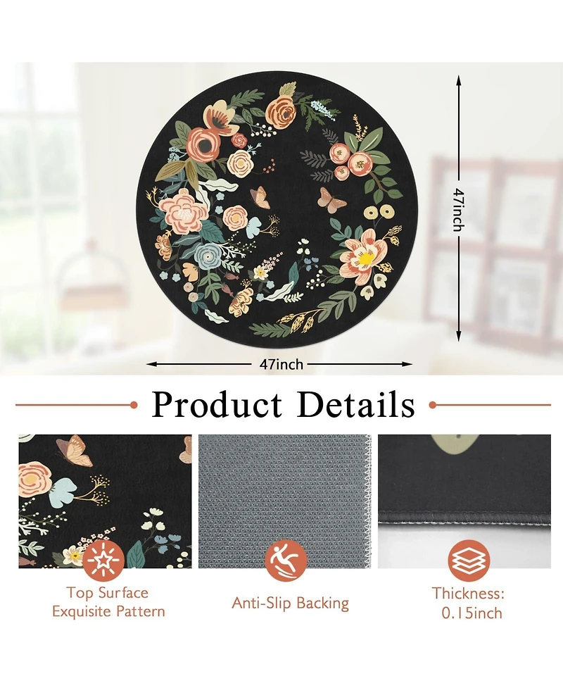 Danrong Heavy Duty Non Slip Office Chair Mat For Hardwood Floors Tile Low Pile Carpet