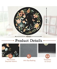 Danrong Heavy Duty Non Slip Office Chair Mat For Hardwood Floors Tile Low Pile Carpet