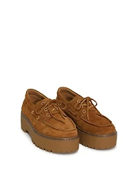 Belle & Bloom Women's Yachting Day Suede Boat Shoe
