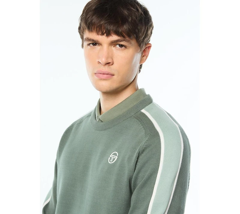 Sergio Tacchini Men's Fico Regular Fit Crewneck Long-Sleeve Sweater