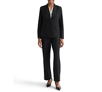 Kasper Women's Machine Washable Bi-Stretch One-Button Blazer, Regular & Petite