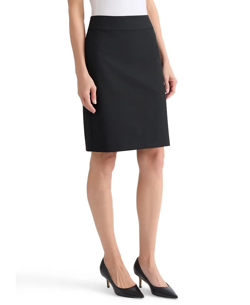 Kasper Women's Machine Washable Bi-Stretch Pencil Skirt