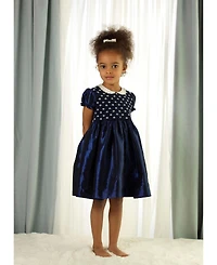 Rachel Riley Girls' (2T -10 ) Taffeta Smocked Dress