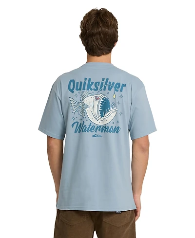 Quiksilver Waterman Men's The Abyss Cotton Graphic Relaxed-Fit Crewneck T-Shirt
