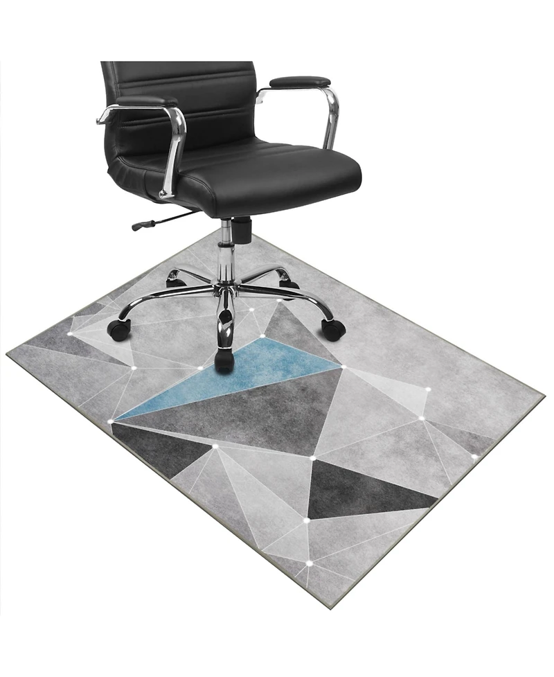 Danrong Heavy Duty Office Chair Mat For Hardwood Floors Smooth Sliding Floor Protector