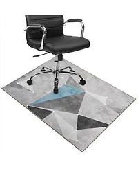 Danrong Heavy Duty Office Chair Mat For Hardwood Floors Smooth Sliding Floor Protector