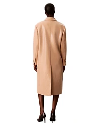 Calvin Klein Women's Two-Button Sequined Overcoat