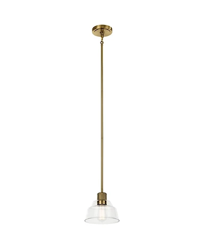 Kichler Eastmont 8" Wide Clear Glass and Natural Mini Pendant