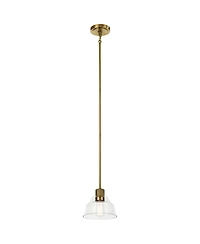Kichler Eastmont 8" Wide Clear Glass and Natural Mini Pendant