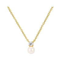 Untamed Petals Sloane Pearl and Crystal Necklace