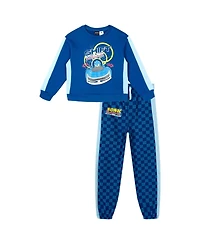 Sonic The Hedgehog Boys' 4-20 Long-Sleeve Fleece Sweatshirt and Pants, 2-Piece Set