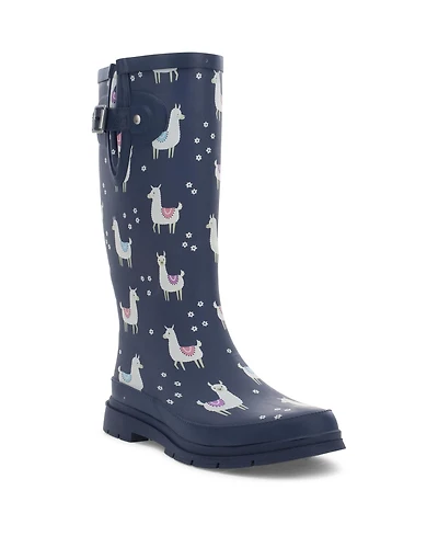 Western Chief Women's Llama-Rama Tall Rain Boot
