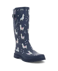 Western Chief Women's Llama-Rama Tall Rain Boot