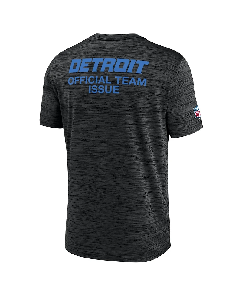 Nike Men's Black Detroit Lions 2026 Rivalries Collection Sideline Velosity T-Shirt
