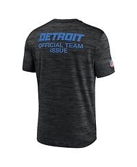 Nike Men's Black Detroit Lions 2026 Rivalries Collection Sideline Velosity T-Shirt