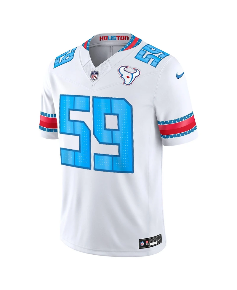 Nike Men's Demeco Ryans White Houston Texans 2026 Rivalries Collection Vapor F.u.s.e Stitched Limited Jersey