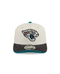 New Era Men's Cream/Black Jacksonville Jaguars 2026 Rivalries Collection Sideline 9SEVENTY Adjustable Hat