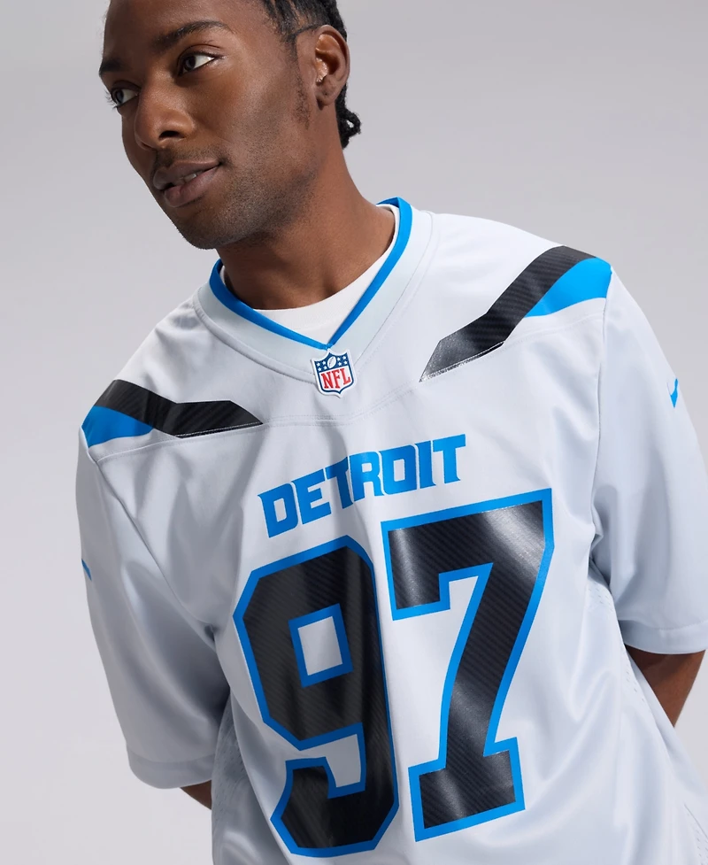 Nike Men's Aidan Hutchinson Silver Detroit Lions 2026 Rivalries Collection Game Jersey