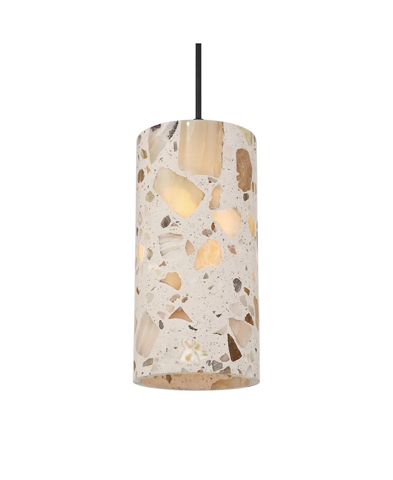 Possini Euro Design Possini Euro Petroglyph 5" Wide Stone Mini-Pendant Light