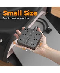 Tessan 5-Foot Surge Protector Power Strip with 6 Outlets and Usb Charging Ports Compatible with North American Plugs