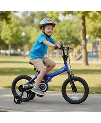 Hongge 14-Inch Kids Bike with Removable Training Wheels and Dual Brakes, Ages 3-5