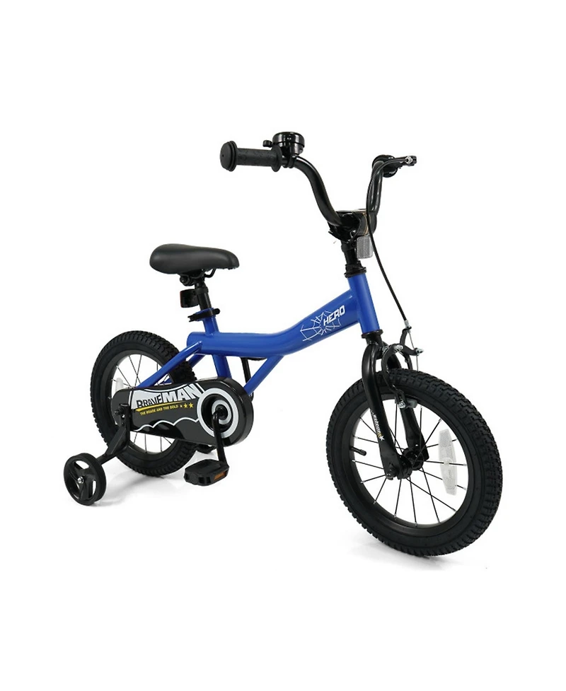 Hongge 14-Inch Kids Bike with Removable Training Wheels and Dual Brakes, Ages 3-5