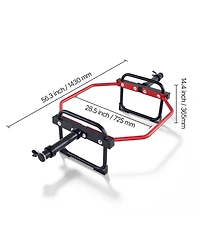 Hongge Detachable Trap Hex Bar 2 in with Knurled Neutral Grips and 500 lbs Capacity for Deadlifts and Shrugs