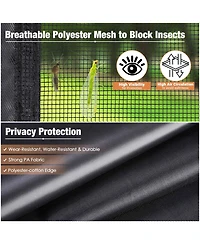 Yescom InstaHibit 10x10FT Pop Up Canopy Mesh Sidewalls and 45L Portable Hand Wash Station Combo Food Vendor Booth Sanitation Kit for Outdoor Event
