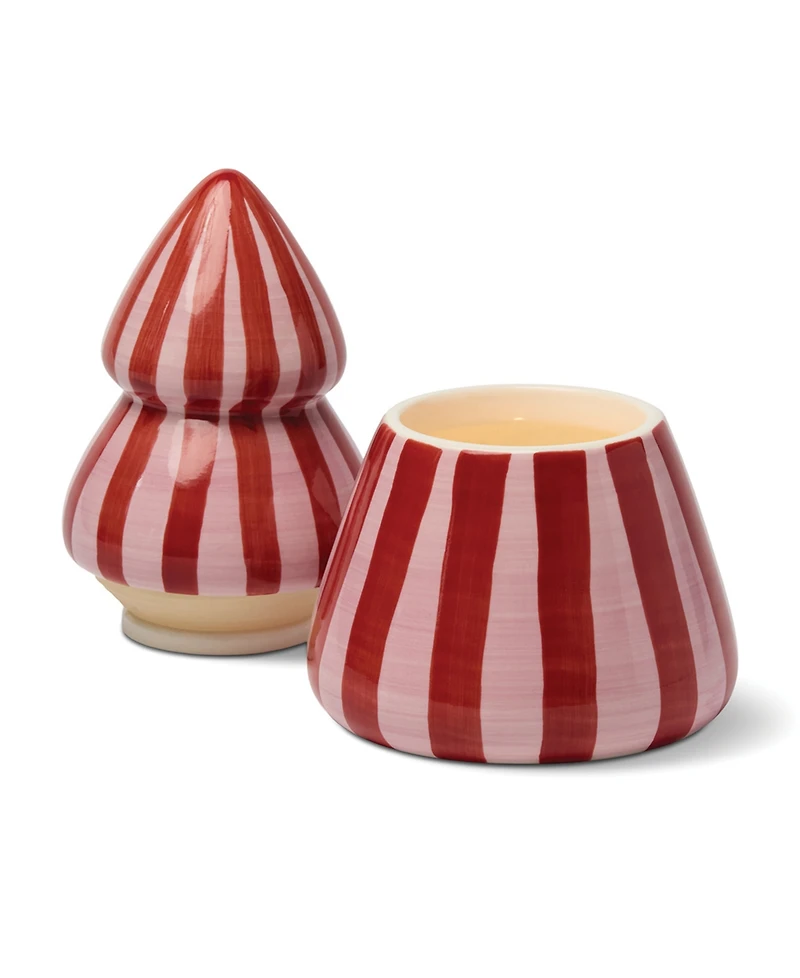 Pink Peppermint Holiday Cabana Cande Tree, 4.2"