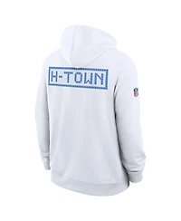 Nike Men's White Houston Texans 2026 Rivalries Collection Sideline Pullover Hoodie