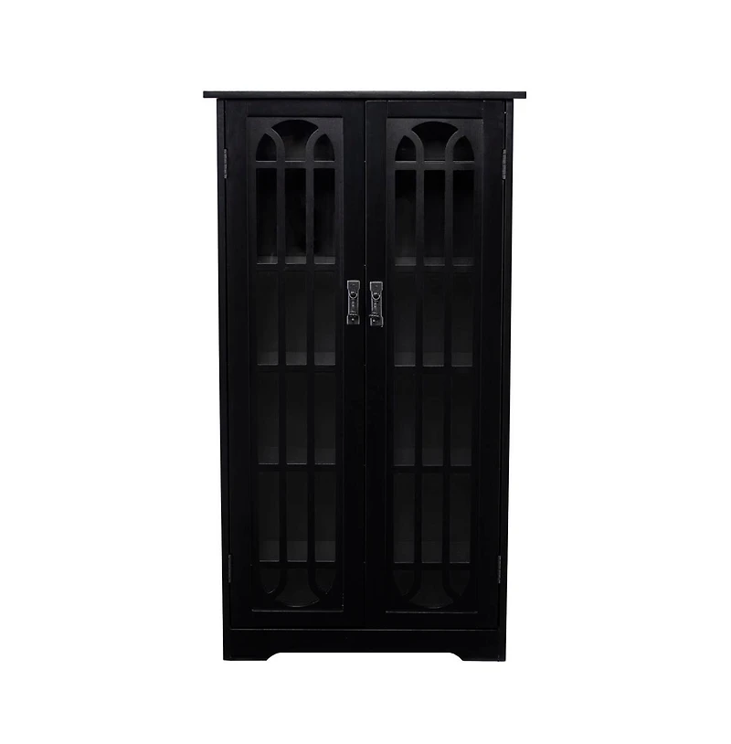 Augusta Home Window Pane Media Cabinet