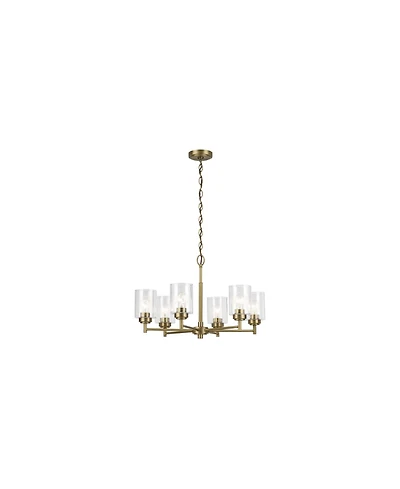 Kichler Winslow 16.5" 6-Light Chandelier in Natural Brass