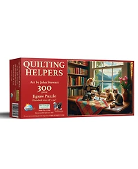 SunsOut Quilting Helpers 300-Piece Jigsaw Puzzle, Ages 15+
