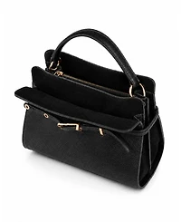 Sam Edelman Structured Florence Medium Leather Satchel Handbag