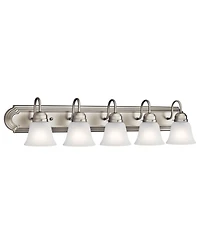 Kichler Barnes 36" Wide Brushed Nickel 5-Light Bath Light